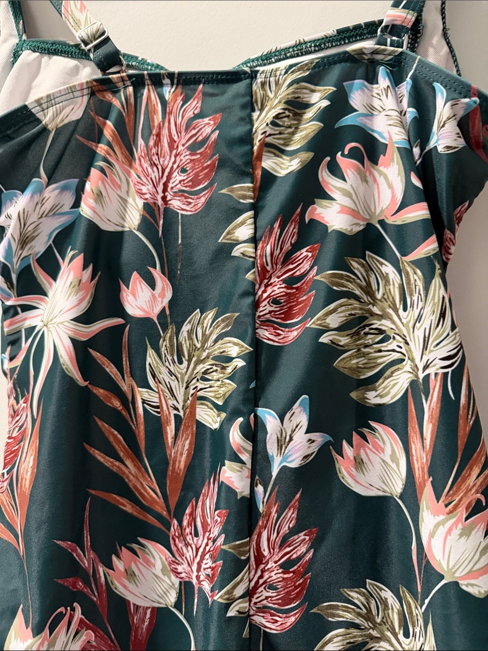 Floral Ruched Romper Swimsuit - Picture 3 of 10